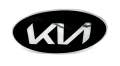 Kia Sportage Front & Back Logo Chrome Sticker - Pair. 
