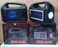 Solar speaker with LED lights and Rechargeable Mp3 With Solar Panel 3 INCH OUTDOOR FM RADIO SUPPORT MP3 LED TORCH LIGHT SOLAR WIRELESS PORTABLE SPEAKER. 