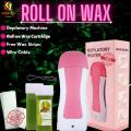 Depilatory Wax Heater Machine Pack Of 3 Wax Deal With Rica Roller Wax And Depilatory Wax Paper Universal Electric Wax Heater For Rica Roller Wax Handy And Safe With Side Window For Wax Control Perfect And Sure Hair Removal Professional Use. 