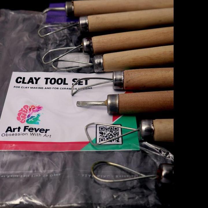Wire Tool Set 8 Pcs for Moulding, Shaping and Texturing Wax, Clay, Dough, and Plasticine