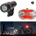 Bicycle Lights 5 LED Power Beam Torch Flashlight Bike Front Light Headlight Taillight Road MTB Mountain Bike Bicycle Accessories Noor's. 