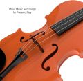 Violin with 4 Adjustable Strings and Bow - Musical Sounds- Realistic-Looking Instrument for Learning Classical Music uk import. 