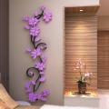 3D Romantic Flower Acrylic Wall Sticker Decal Home Art Removable Decoration. 
