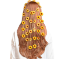 4Pcs Flower Hippie Headband Floral Crown Summer Sunflower Hair Accessories for 70 S Bohemian Costumes Style. 