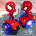 Spider Electric Balance Car Spider Man With 360 Degree Rotation With 3D Coll Dynamic Lights And Music Nice Toy For Kids Battery Operated Toy Gift for Kids Toy for kids. 