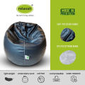 Relaxsit bean bag - Puffy Leather Bean Bag – Versatile Comfy Bean Bag for Lounge and Bedroom – Bean bag for adults   - Water-Repellant Dim. 110x80cm. 