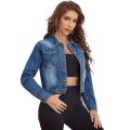 Blue Short Denim Jacket for Women Premium Quality Export Denim Stuff. 