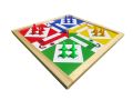 Pack of 1 Ludo Board Games with Free Gotee Set Classics Wooden Toys for Kids Indoor Game for Kids Boys Girls and Adults, Travel Board Game Set with Dice for Fun, Strategy, Brain Teaser Game. 