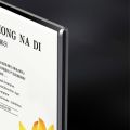 A4 （297*210mm） Acrylic Advertising Poster Picture Sign Holder T Shape Table Menu Price Display Frame For Restaurants. 