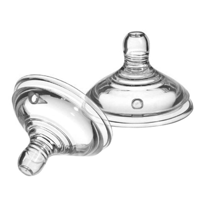 Tommee Tippee Close to Nature Fast Flow Teat Even softer pack of 2 6M+