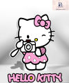 Hello Kitty Cutout in Thermocol Standee For Hello Kitty THEME BASED BIRTHDAY DECORATION.. 