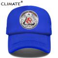 【LuckyBabyFans Store】CLIMATE New Anarchy Cap Men Anarchism Anarchist Trucker Cap Summer Cool Cap Mesh Black Net Cap Hat Men. 