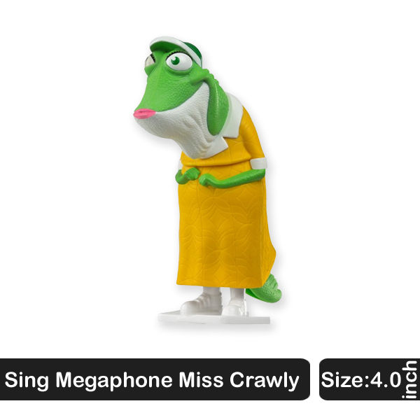 Megaphone Miss Crawly Sing Cartoon Character 4.0 inch Action Figure Toy For Kids Boys Girls Sing Cartoon Character Figures Toys