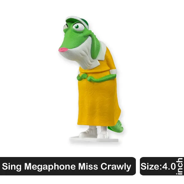 Megaphone Miss Crawly Sing Cartoon Character inch Action