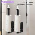 Stainless Steel Paper Towel Holder with Spray Bottle Convenient Wall-mounted Tissue Bracket with Spray Bottle Holder Multi-purpose Storage Rack for Southeast Asian Buyers Securely Mounted Stainless. 
