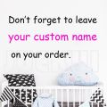 Custom Name Wall Sticker Personalised Baby Boys Name Wall Decal Cartoon Anime Bat Carved Vinyl Wall Decor Home Decor B442. 