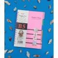 4 subject notebook double spiral notebook string pp cover B5 notebook 105 sheets. 