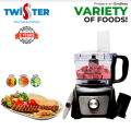 Twister Chopper –Home Appliances Meat & Vegetable Chopper 4 in 1 CC-4162 ( Heavy Duty Motor) Transparent Bowl is Safe and Reliable Kitchens Best Food Chopper - Vegetable Chopper/Mincer/Mixer/Blender. 