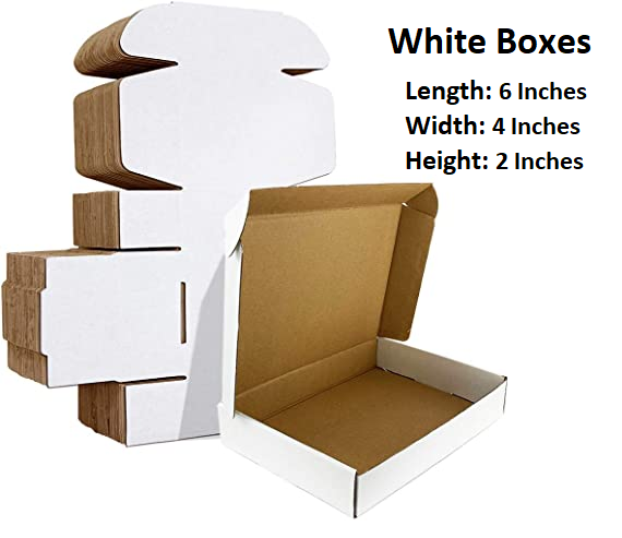 Packaging box Size 6 * 4 * 2 Inch - Bundle of 10/20/50 Boxes - Craft Paper Boxes - Hard Packing Boxes For Mobiles & Laptops