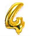 Number Foil Balloons Golden Color Digits Customized Numbers For Birthday and Party Decor - 0,1,2,3,4,5,6,7,8,9. 