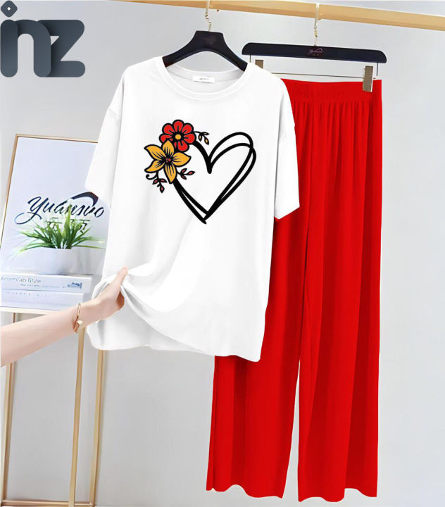 Night Wear for Women Night suit for girls and women, Sleeping Dress Girls Sleepwear Sexy Loungewear Sleeping Suit lingerie T shirt and Pajama ,Night Dress for girls and women SUMMER AND WINTER