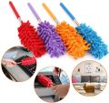 extendable Feather Duster Telescopic Retractable Pole Handle Magic electrostatic Microfiber Bendable Head telescoping Fan Wall Washable dusters for Cleaning. 