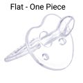 Baby Silicone Nipple Pacifier Teether Soother Round/Flat. 