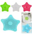 Silicone Sink Drain Drainer Filter Five-Pointed Sea Star Drain Cover, Kitchen Rubber Sink Strainer, Hair Catcher, Drain Protector, Shower Sink Stopper, Leakage Filter for Kitchen and Bathroom. 