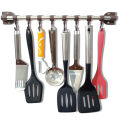 8 Sliding Hooks Kitchen Accessories Organizer Rack | Cloth Hanging Stand Wall Mounted | Cultery Hanging Kitchen Rod | Spoon Stand. 
