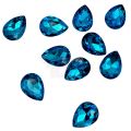 Blue Color Stones - 1.8 cm in size - Blue Color - Drop Shape - Pack Of 32 Stones. 
