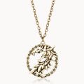 New Dragon Pendant Necklace Bijouterie Men Chain Jewelry The Elder Scrolls V Skyrim Choker Chain Collares. 