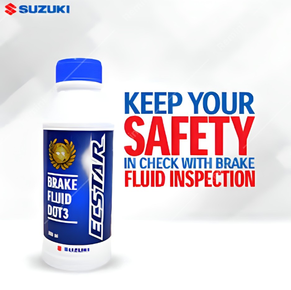 Suzuki Ecstar Brake Fluid DOT 3 (200ml) for all Suzuki Cars like Mehran, Ravi, Bola, Alto, Swift, WagonR, and Cultus