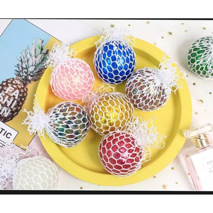 Best Colour Quality - Squishy Ball - Stress Relief Ball Magic Color Changeable Orbeze Slime ball Grape Mesh - Mash Squish Ball