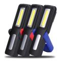 COB LED Work Light USB Rechargeable Working Lamp Multifunction Flashlight With Han Hook Magnetic Holders for Auto Repair Camping Emergencies. 