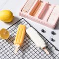 Ice cream mold food grade silicone ice cream sorbet model home homemade cheese stick ice cream box old popsicle sharpener. 