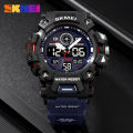 SKMEI  Dual-Display Electronic Wristwatches With Luminous 50m Waterproof Mutifunctional Sports Watch For Men 2226. 