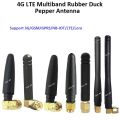 4dBi 4G LTE Multiband Antenna 3G GSM GPRS NB-IOT Lora Rubber Duck L Type Antenna SMA Male Right Angle Pepper Antenna for Gateway. 
