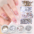 4 Colors Glitter For Nails Mixed Hexagon Gravel Glitter Burst Bright Sequin Laser Sliver Nail Art Flakes Manicure Decoration Design. 