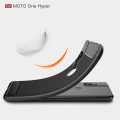 Motorola One Hyper Case Soft Silicon ShockProof Carbon Fiber Cover For Moto One Hyper. 