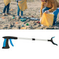 Outdoor Metal Collapsible Litter Grabber Garbage Grabber with Rotating Jaw Pick Up Tool for Floor. 