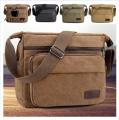 achugly High Quality New Fashion Men's Canvas Bag Shoulder Bag Messenger Bag Man Canvas Clutch Bag Men's Large-Capacity Waterproof Leisure Hand Bag. 