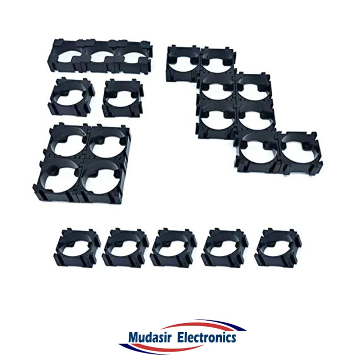 100%20Pcs%2018650%20Li-ion%20Batter%20Spacer%20Holder%20100%20Hole%201x%203.7v%2018650%20Black%20Plastic%20Cell%20Bracket%20-%20Image%204