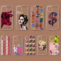 Andy Warhol Art Phone Case For iPhone 11 12 Mini 13 14 Pro XS Max X 8 7 6s Plus 5 SE XR Transparent Shell. 