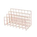 Three Wrought Iron Bookshelf Creative Metal Book Stand Desk Decoration Vintage Organizer Holder Office Book Rack. 