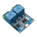 LCUS-2 type two Computers way 2 way USB relay module USB intelligent control switch. 