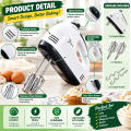 Electric Hand Mixer, Egg Beater Machine, Cake Baking Mixer , Handheld Food Whisk, Handheld Food Mixer| 180W Motor & 220-240V. 
