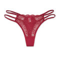 5 PCS/SET Lingerie Lace Thongs Woman Low G String Girls Underpants M-XL Transparent T-back Underwear Women Panties. 