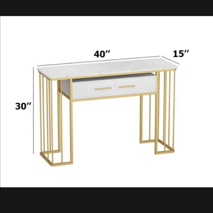 Black%20Modern%20Console%20Table%20with%20Storage%20Box%20Laminated%20UV%20Sheet%20Marble%20effect%20Top%20&%20Metal%20Gold%20Finishing%20Frame%20customizable%20available%20-%20Image%203