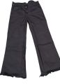 Fashionable High-Waist Wide-Leg Flapper Denim Pants for Ladies, Trendy and Comfortable. 