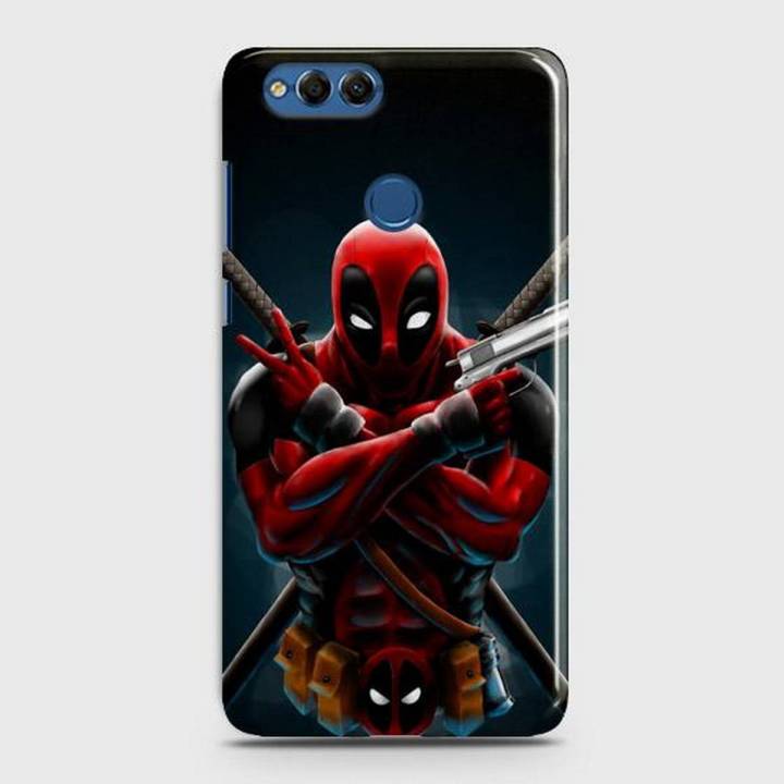 Honor 7X Cover Deadpool Character Hard Cover- Design 25 Case